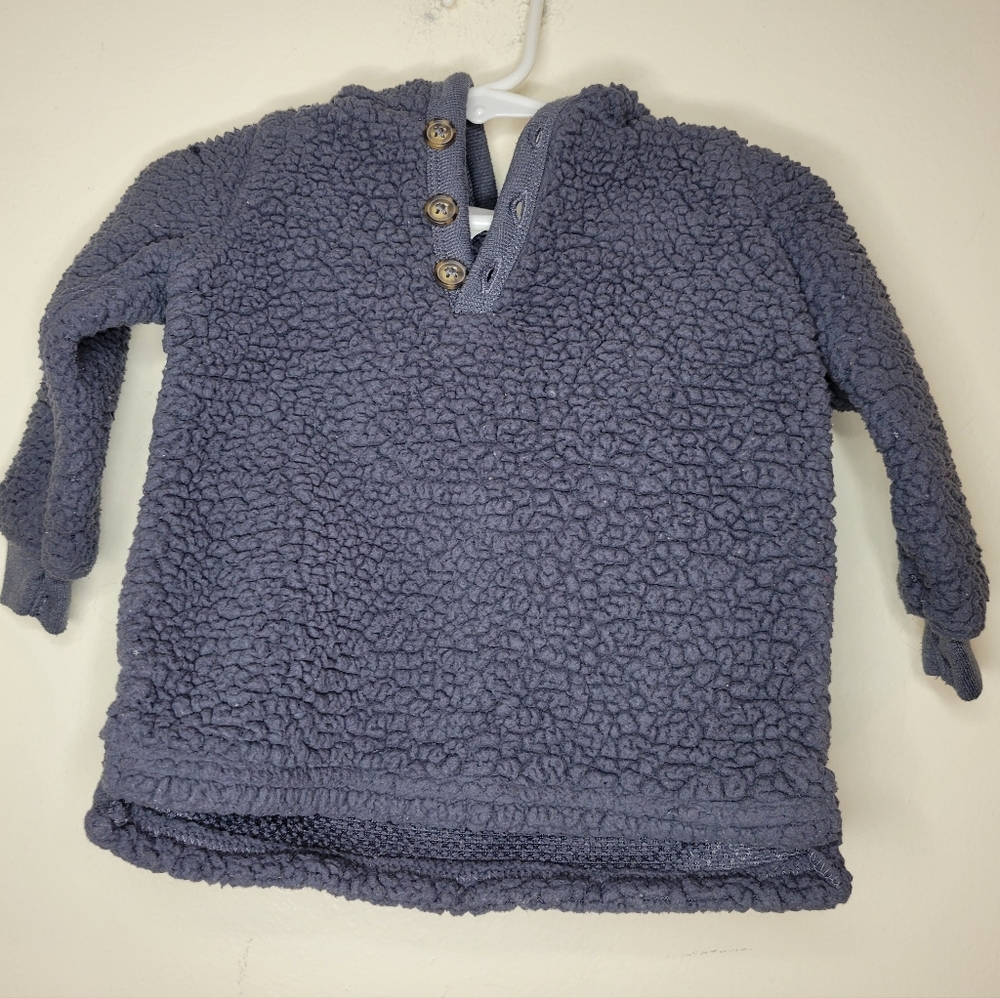 carters blue fleece hoodie, 9 - 12 months
